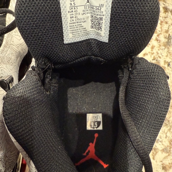 Air Jordan Dub Zero Fire Red Sz 9.5 311046-162 - Picture 9 of 9